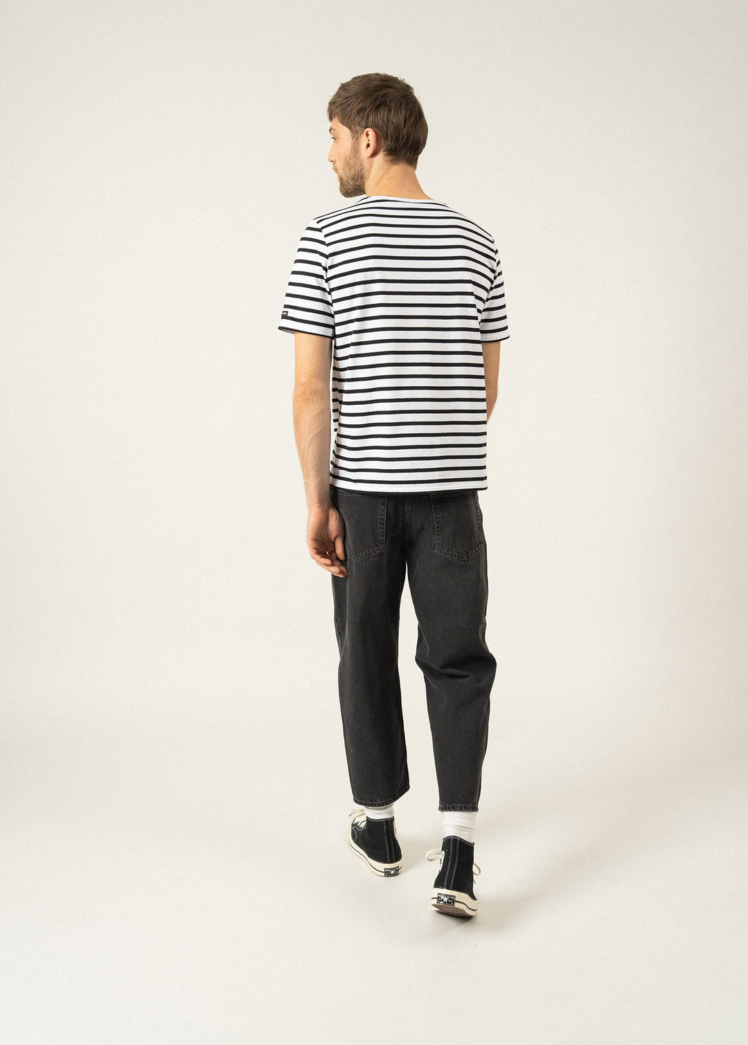 LEVANT MODERN - Breton Stripe Short Sleeve Shirt