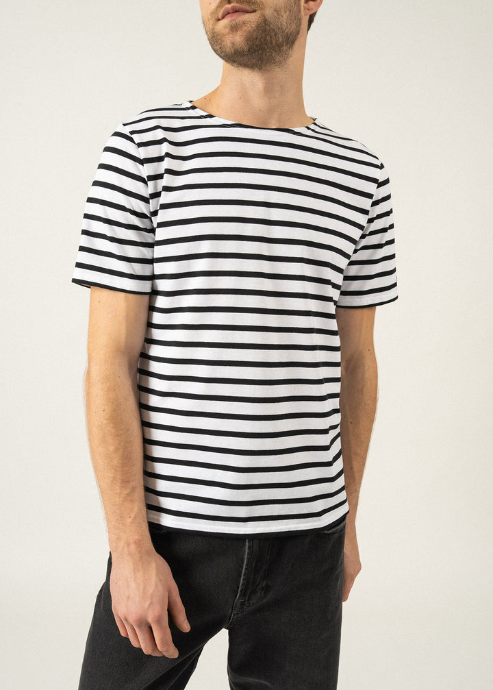 LEVANT MODERN - Breton Stripe Short Sleeve Shirt