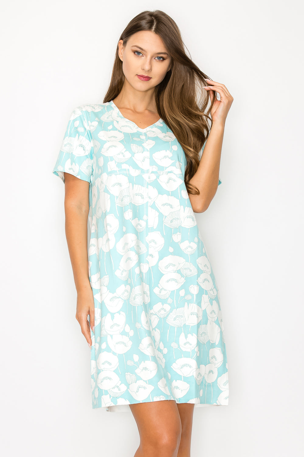 Audrey Stretch Suede Dress - Azalea Flower