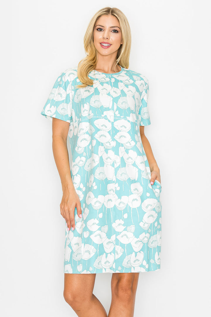 Audrey Stretch Suede Dress - Azalea Flower