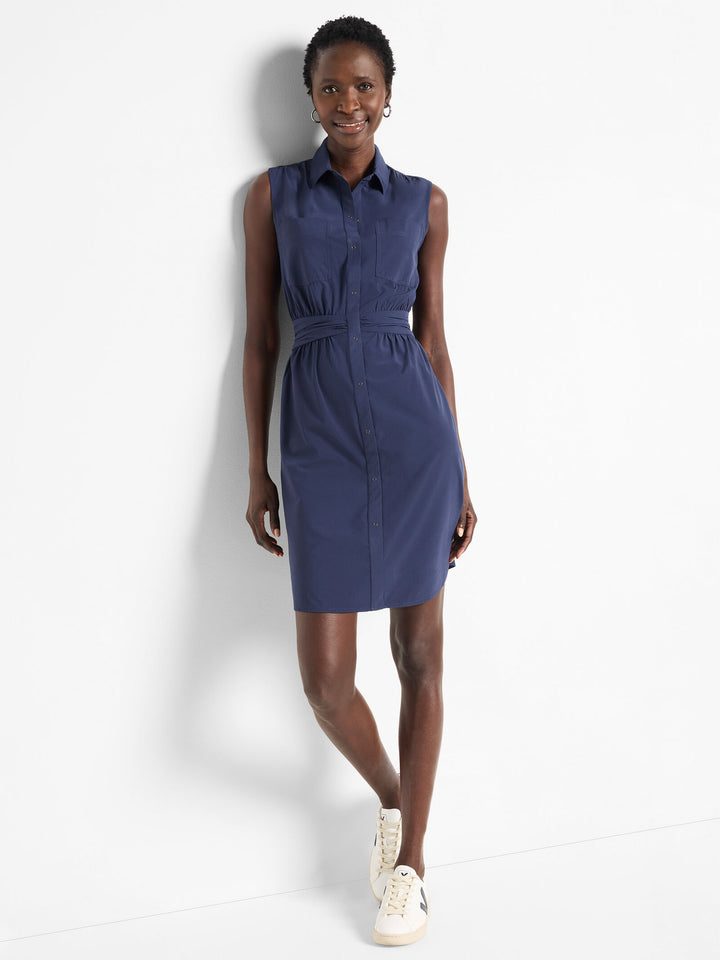 Tech Stretch Pocket Dress - Ink