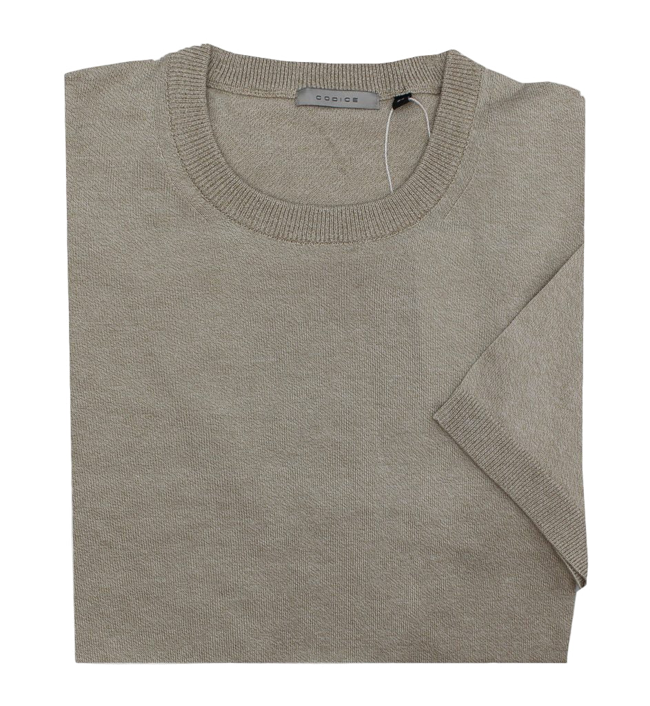 Short Sleeves T-Shirt - Beige