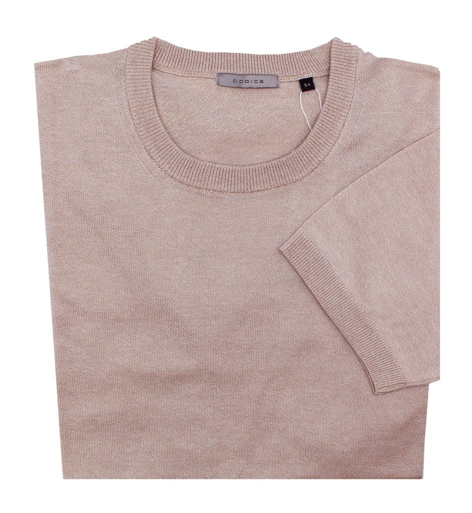 Short Sleeves T-Shirt - Light Beige