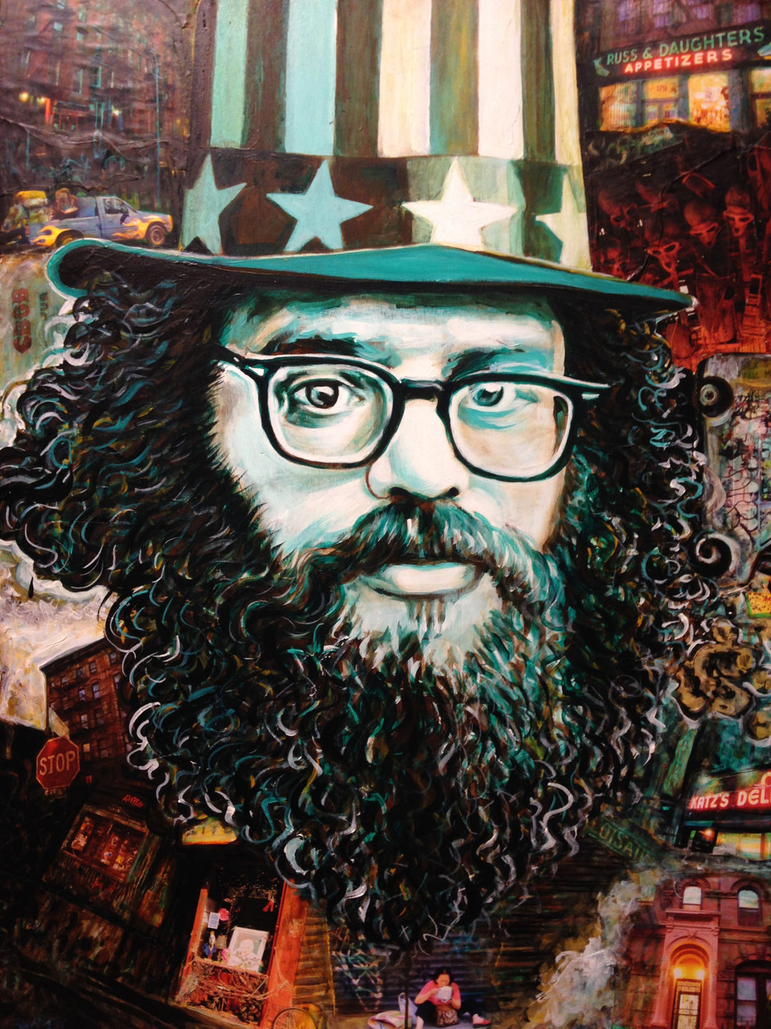 Allen Ginsberg Collage Portrait