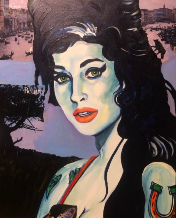 Amy Winehouse Collage Portrait