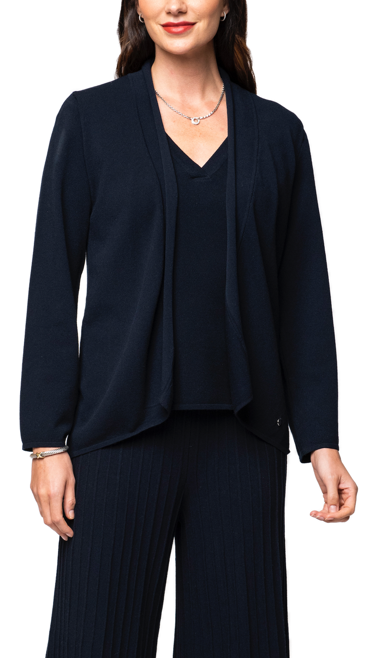 Amy Shawl Collar Cardigan ; Dark Navy