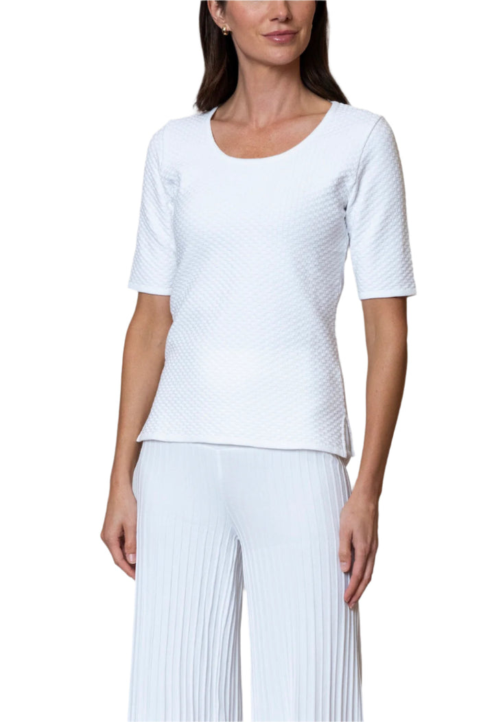 Annika Short Sleeved Top, White