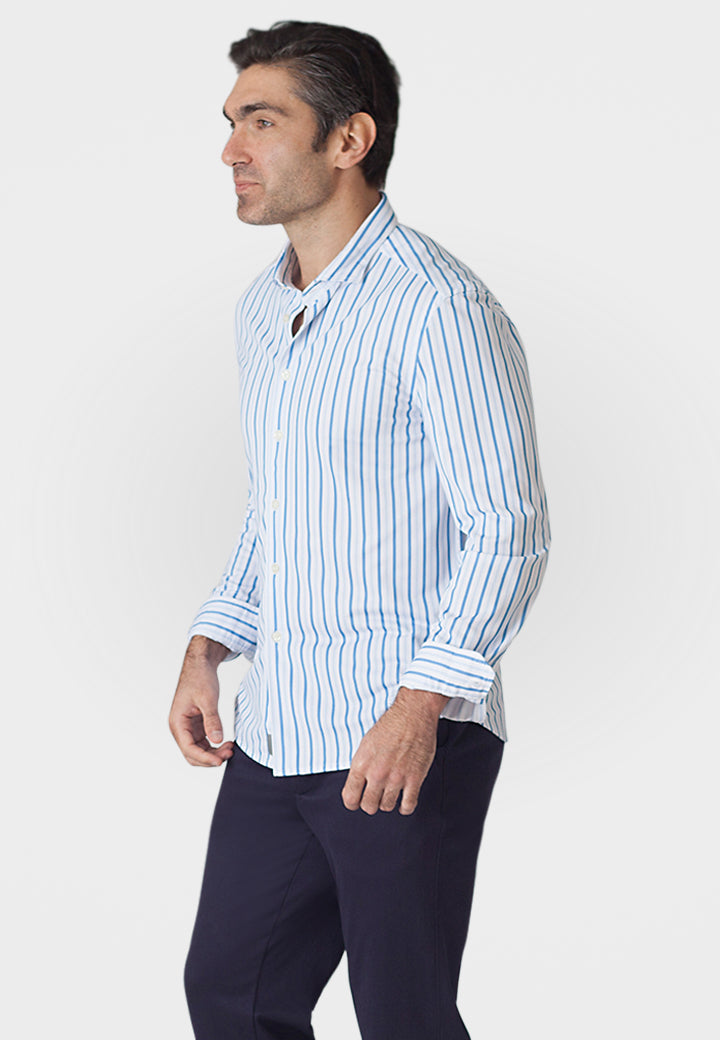 Barrett Stripe Long Sleeve Tech Shirt