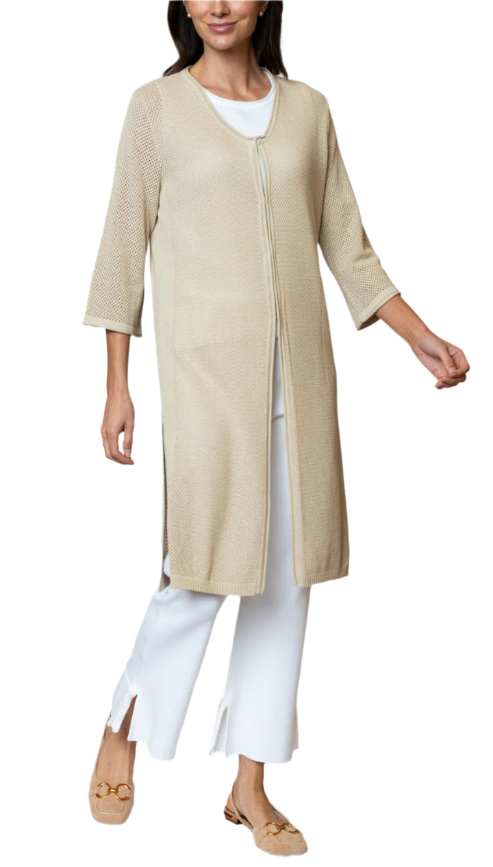 Dana Mesh Duster, Warm Beige