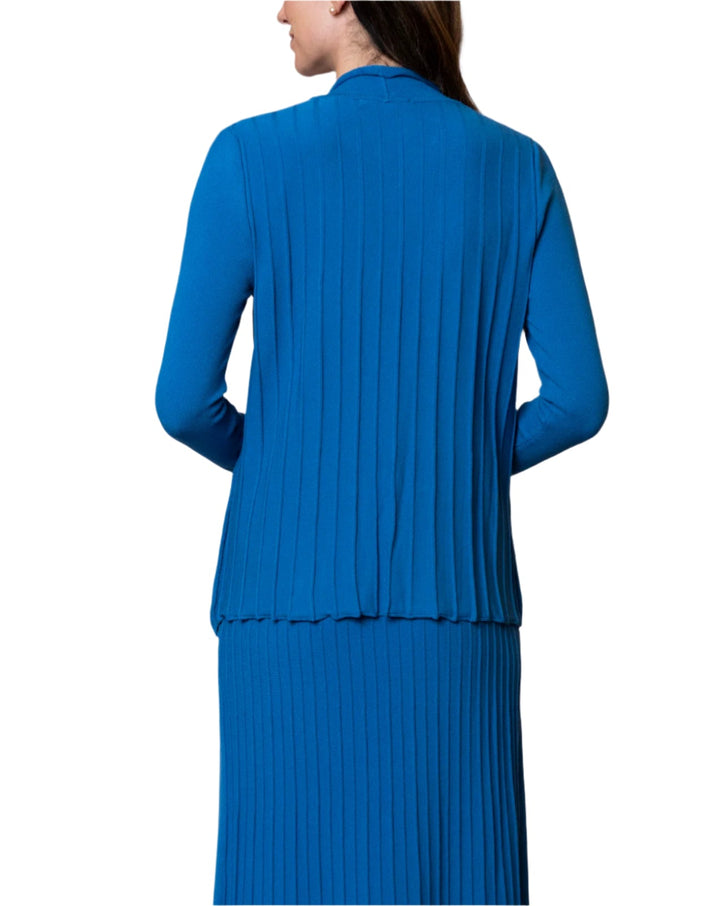 Amy Shawl Collar Cardigan ; Ocean Blue