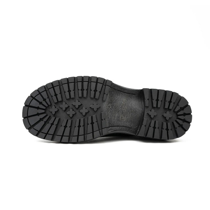 Big Cap Toe Derby shoes Black