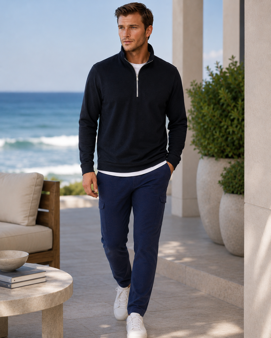 Buki Cinqo Travel Half Zip - Black