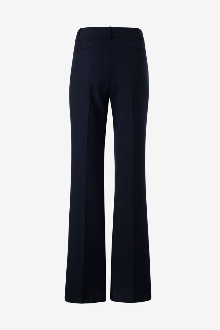 Pintuck straight leg trouser