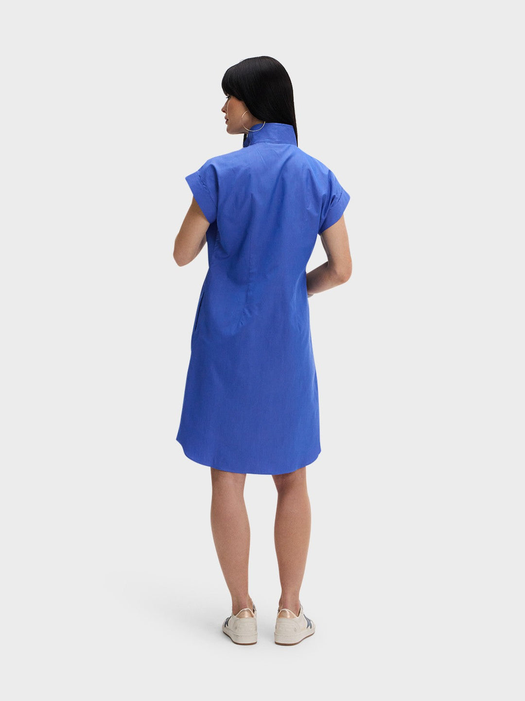 CAP SLEEVE DRESS: BLUE LAGOON