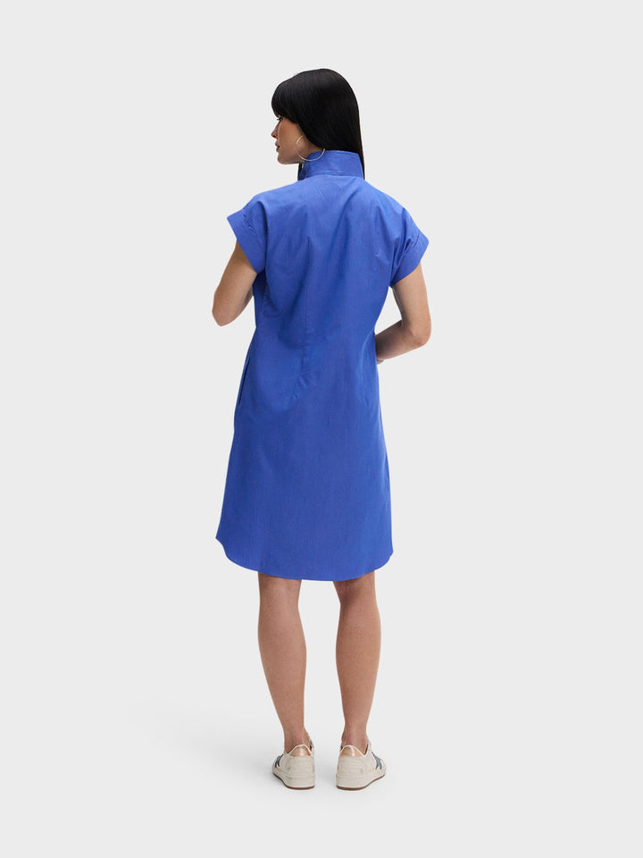 CAP SLEEVE DRESS: BLUE LAGOON