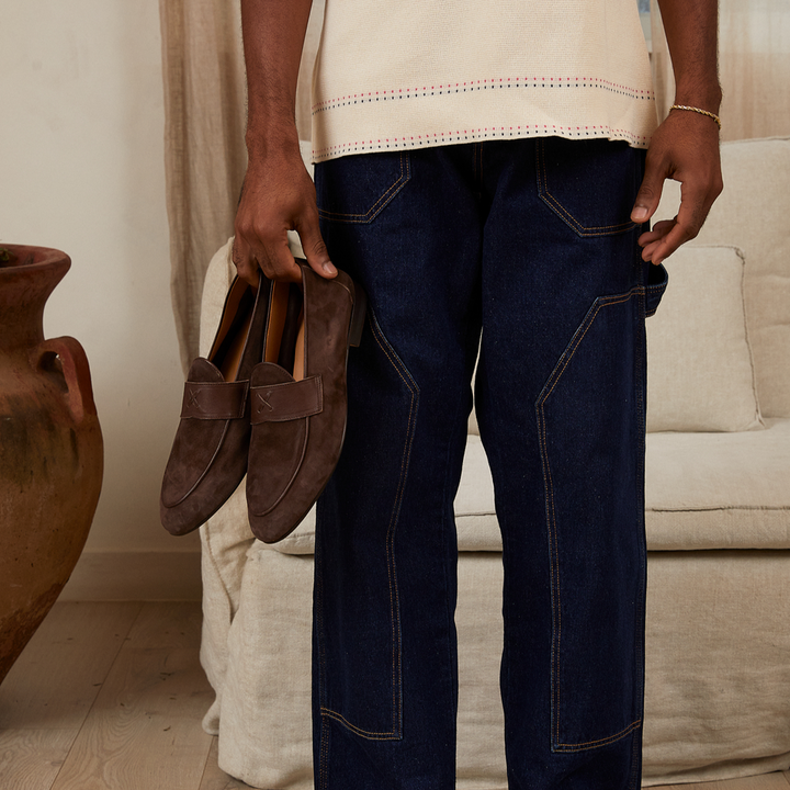 Men's Chocolate Suede Centesimo