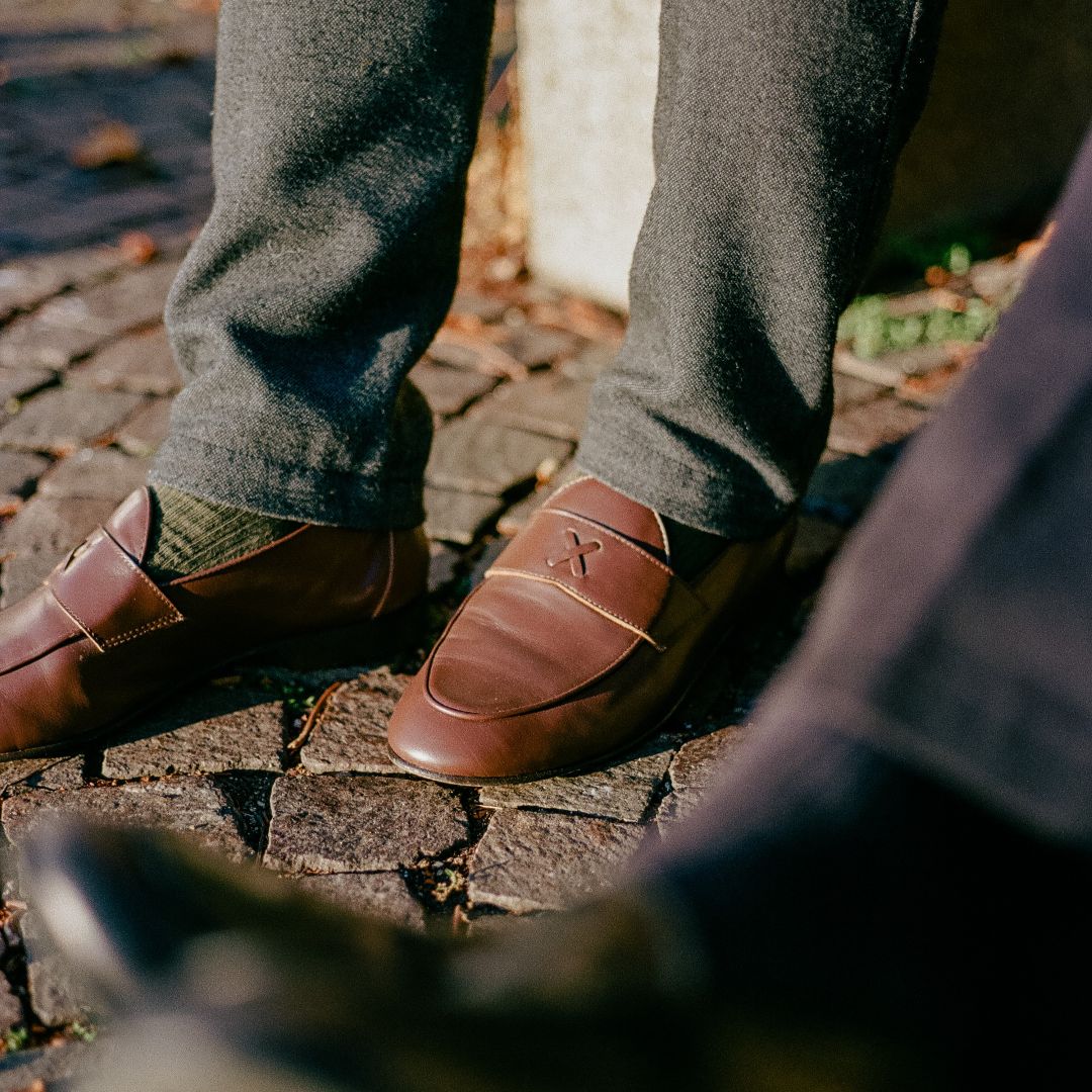 Men's Brown Leather Centesimo