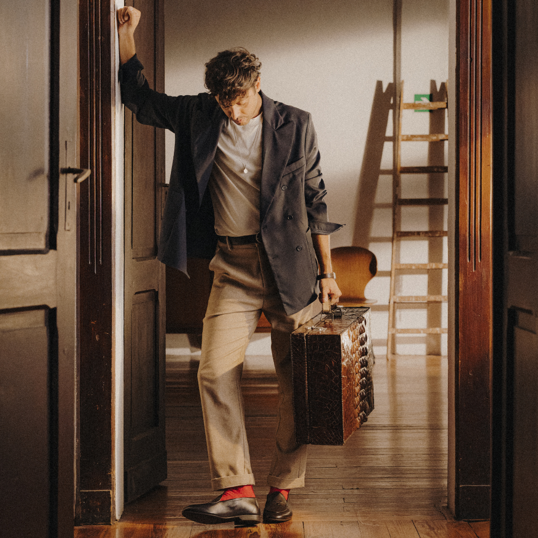 Men's Dark Brown Leather Milano Loafer