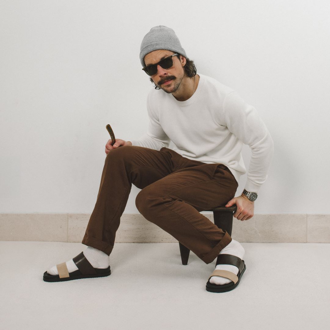 Men's Brown & Tan Cinturini Sandal – Morneault's Stackpole Moore Tryon