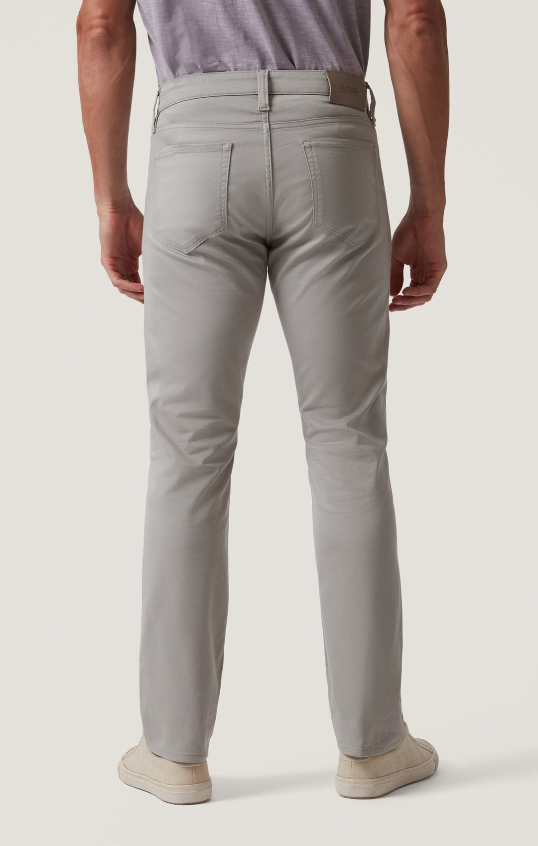 Charisma Relaxed Straight Pants - Platinum Coolmax