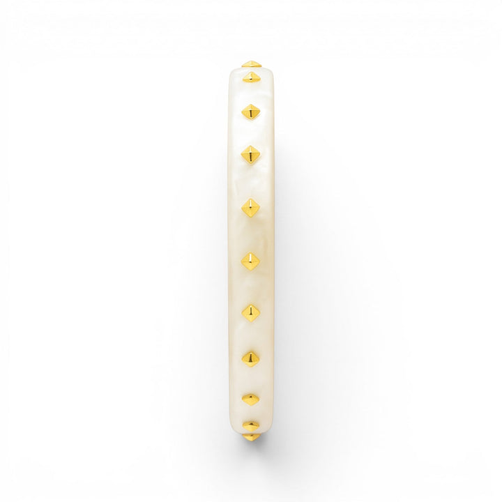 Clementine Mother Of Pearl Resin Studded Bangle