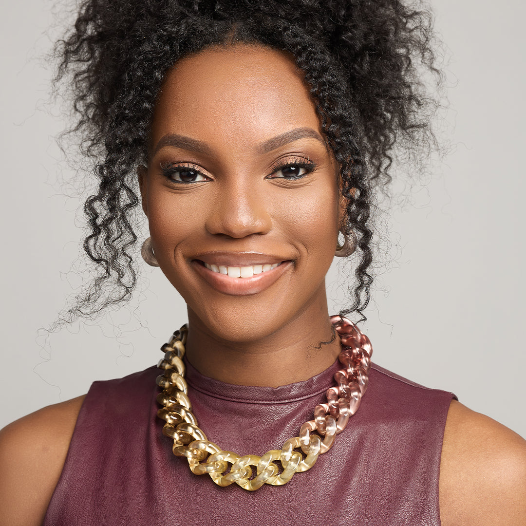 Colette Plume Necklace Mocha Mist