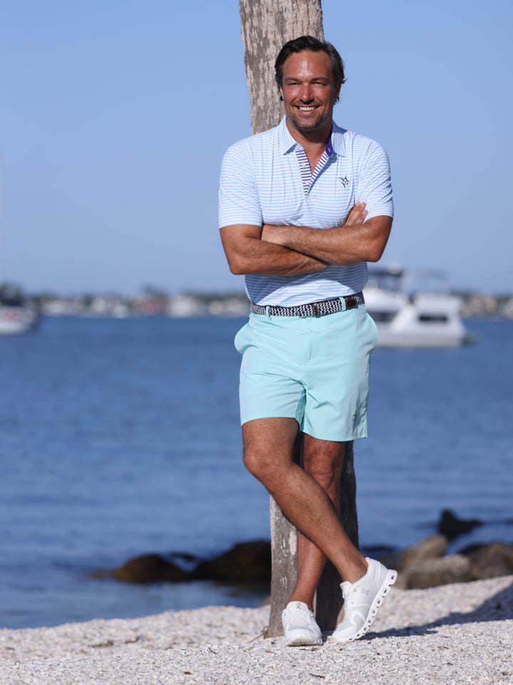 Dockline Striped Polo