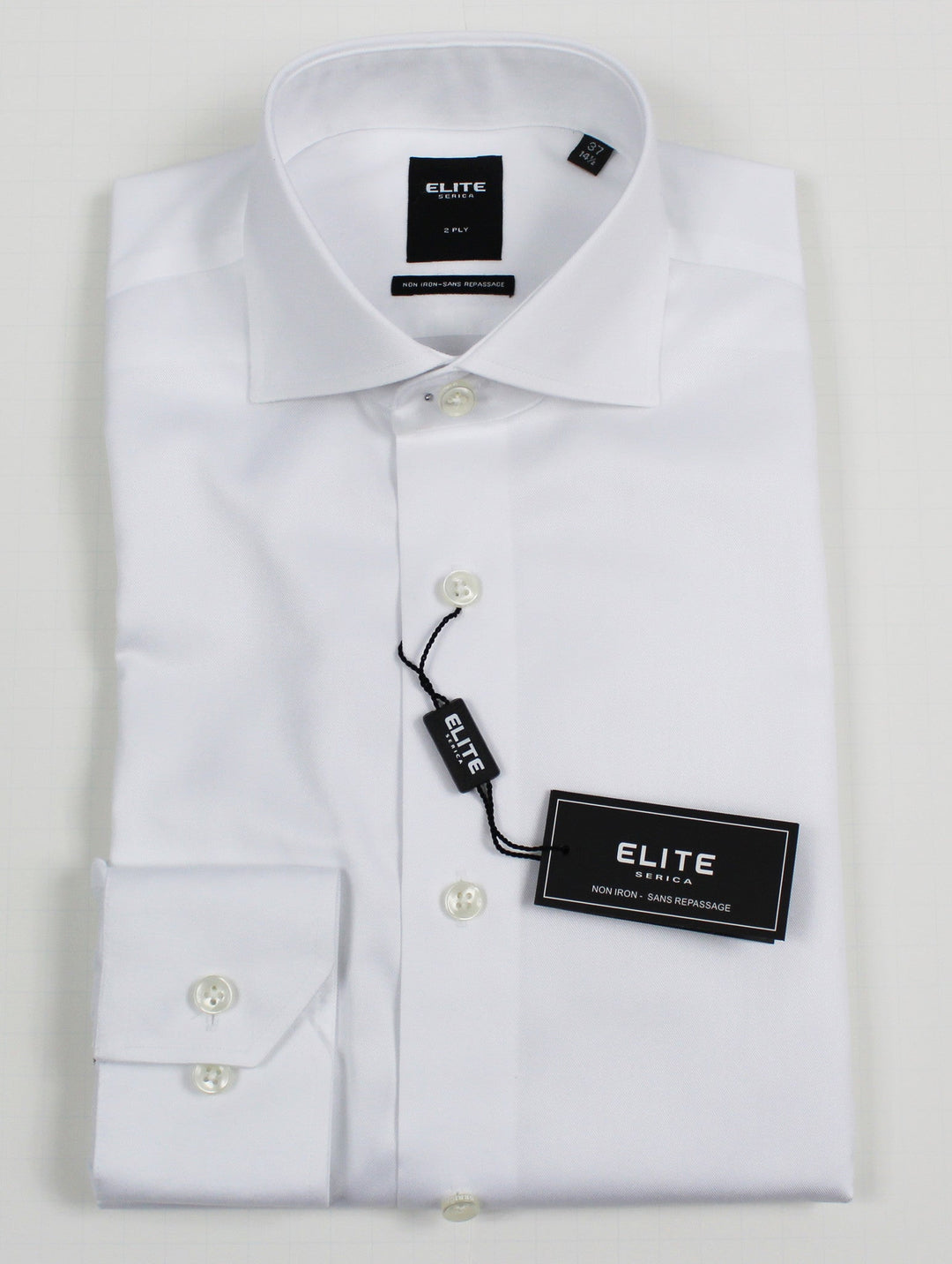 Serica Elite twill dress shirt in white