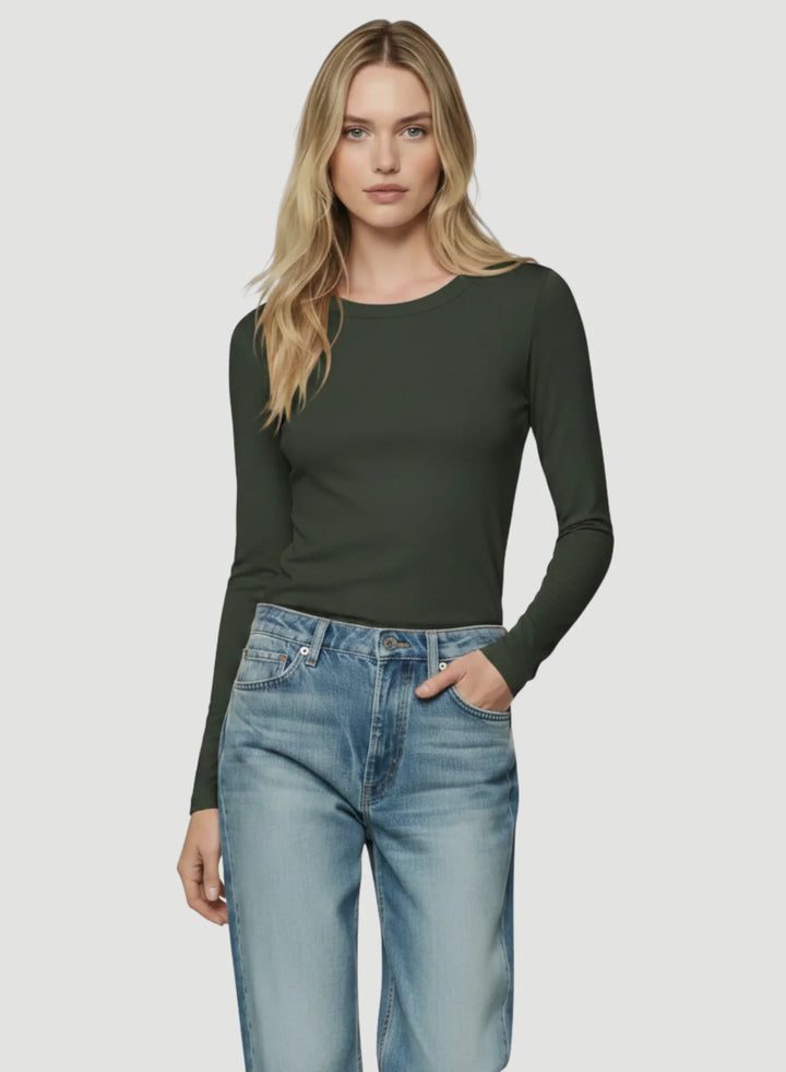 Soft Touch Long Sleeve Crewneck T-Shirt