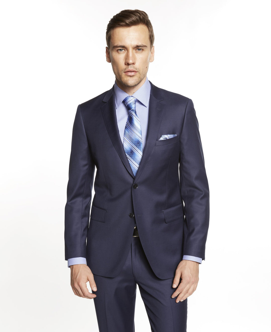 Enzo Suit Solid Blue