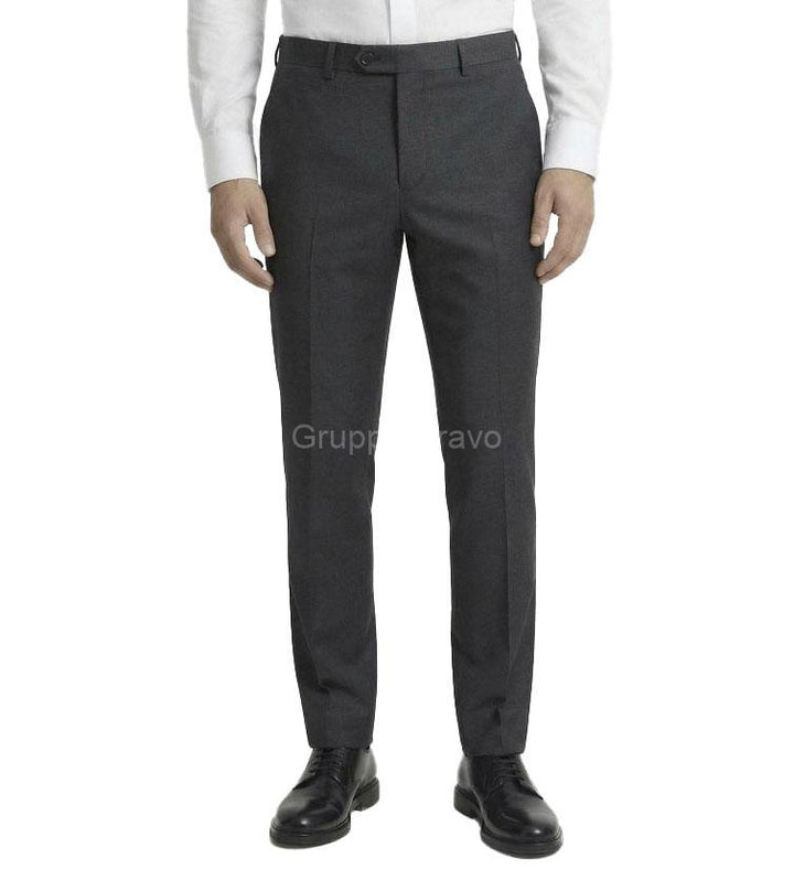 E59663-3-Enzo Pants-Solid Charcoal