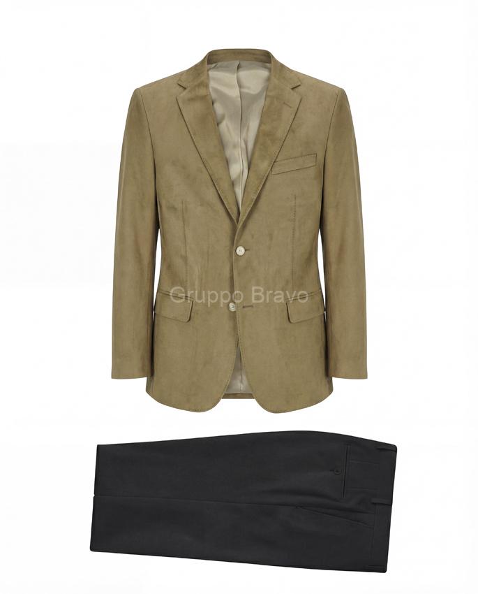 E85000-1-Enzo Vegan Suede Jacket-Tobacco