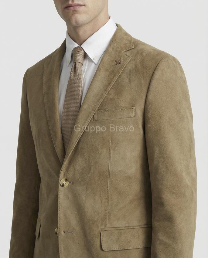 E85000-1-Enzo Vegan Suede Jacket-Tobacco