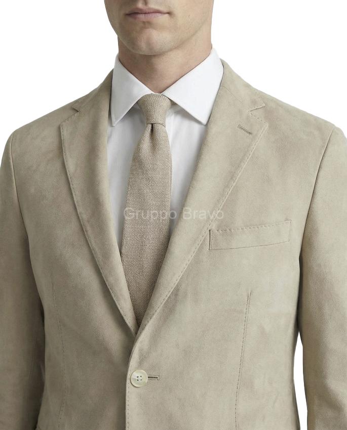 E85000-2-Enzo Vegan Suede Jacket-Tan