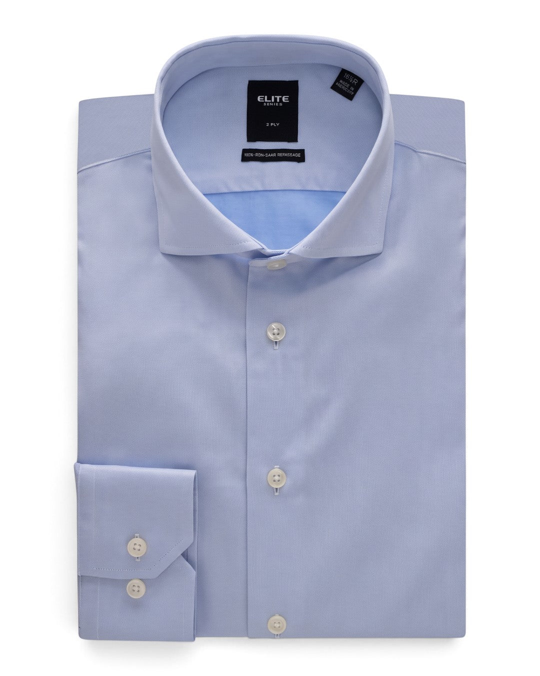 Elite E-106 Non-Iron Cotton Dress Shirt - Light Blue