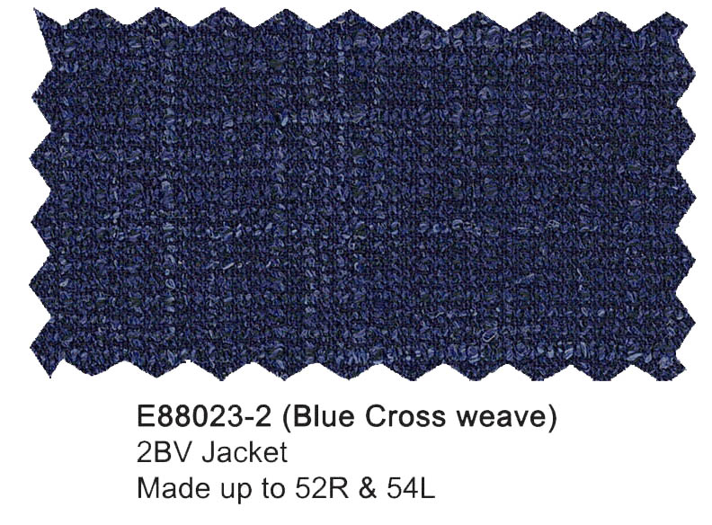 E88023-2-Enzo Wool Jacket-Blue Crossweave