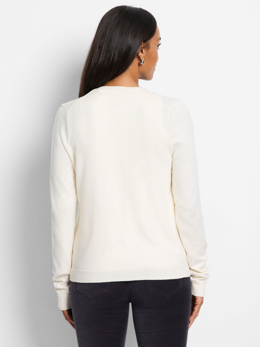 Sequin Trimmed Cardigan - Cream