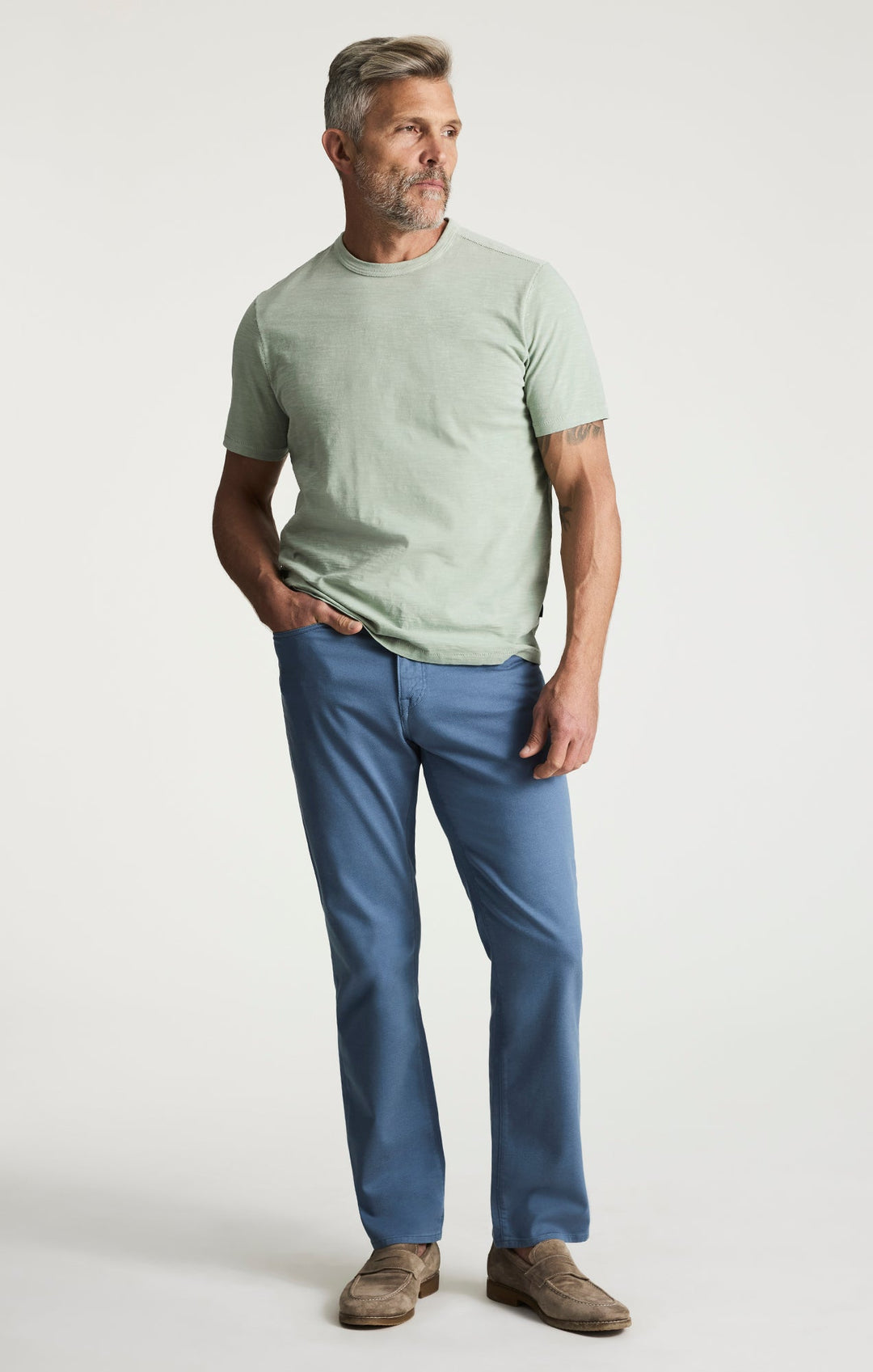 Charisma Relaxed Straight Pants In Vintage Indigo Coolmax