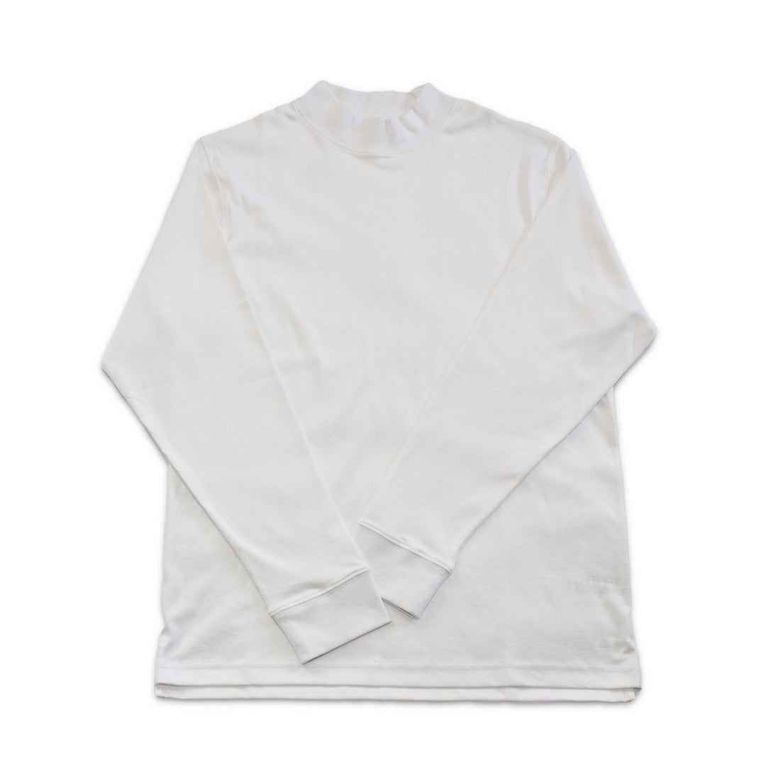 100% Pima Cotton Mock Neck Long Sleeve Shirt