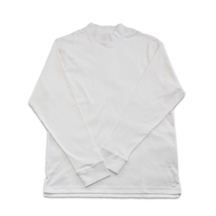 100% Pima Cotton Mock Neck Long Sleeve Shirt