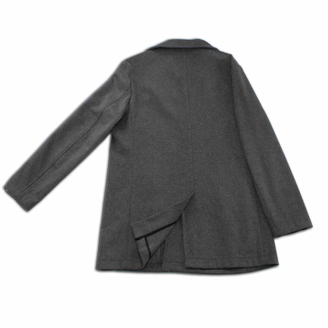 Metropolitan Dual-Layer Wool Car Coat - Grey