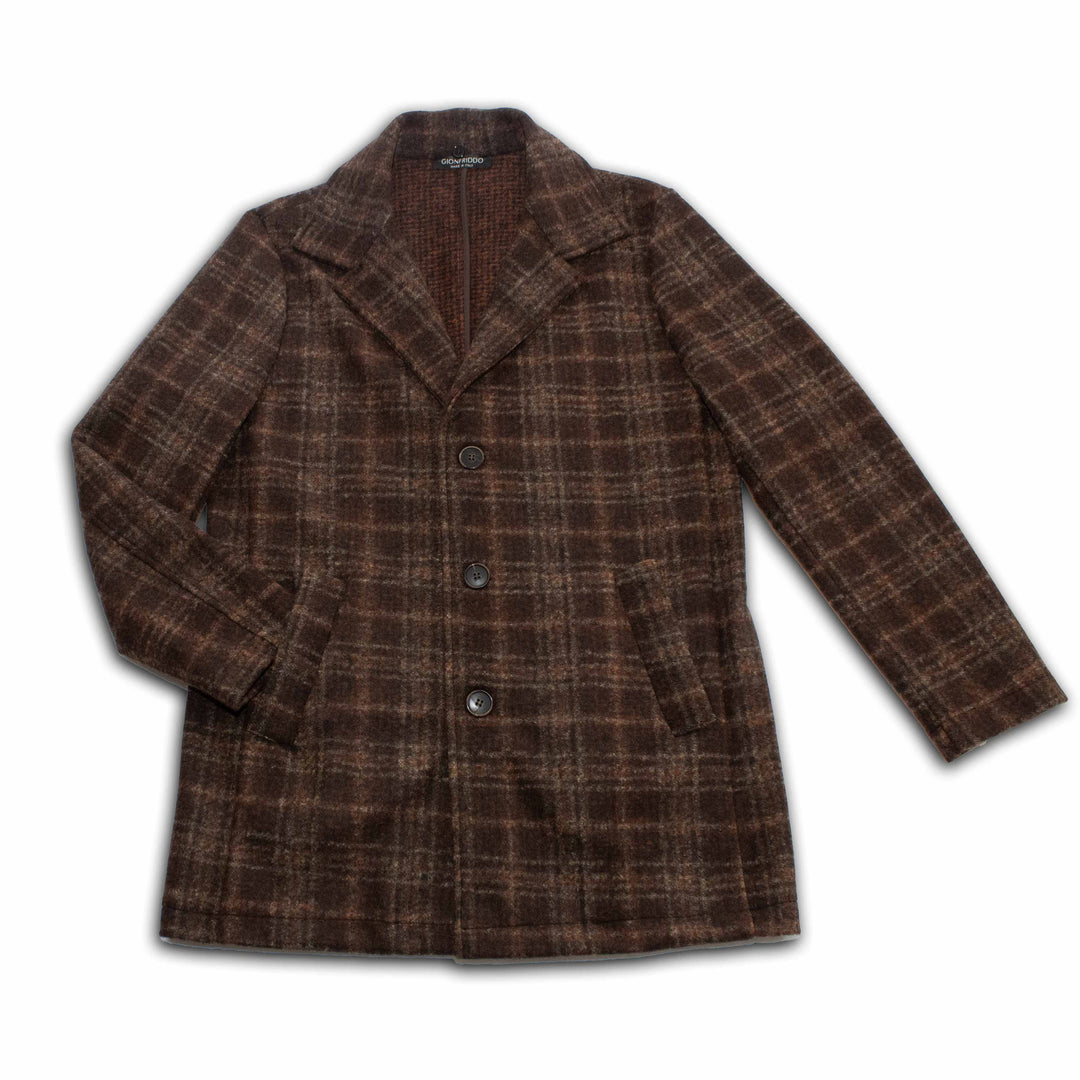 Metropolitan Dual-Layer Wool Coat - Chestnut