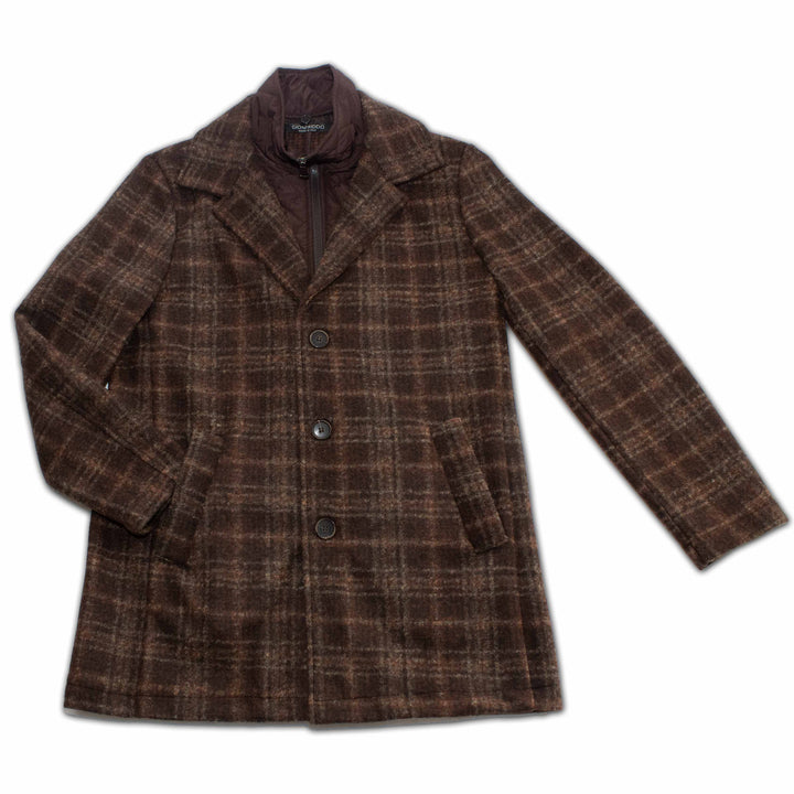 Metropolitan Dual-Layer Wool Coat - Chestnut