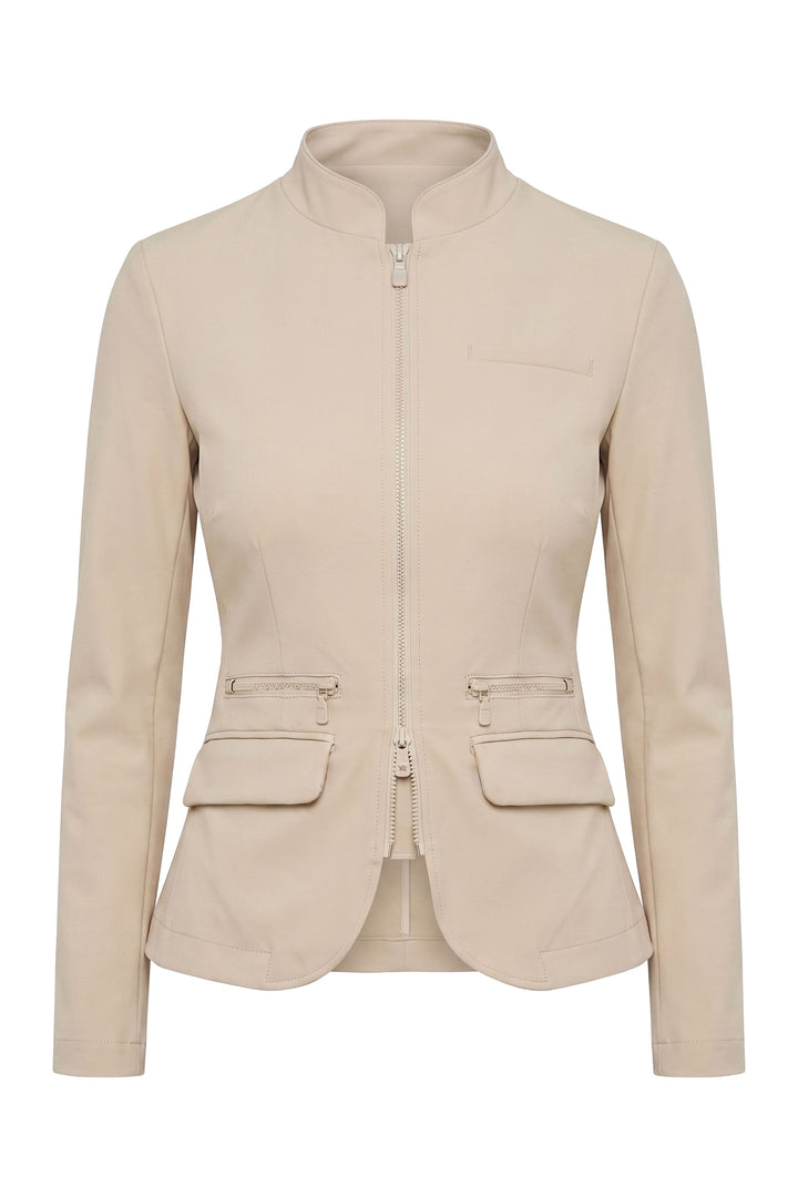 Gisela Aeroflow Zip Front Twill Blazer