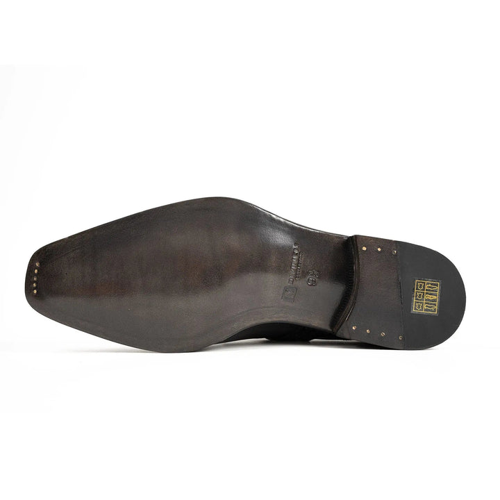 Goodyear Welted Monk Strap Shoes Black