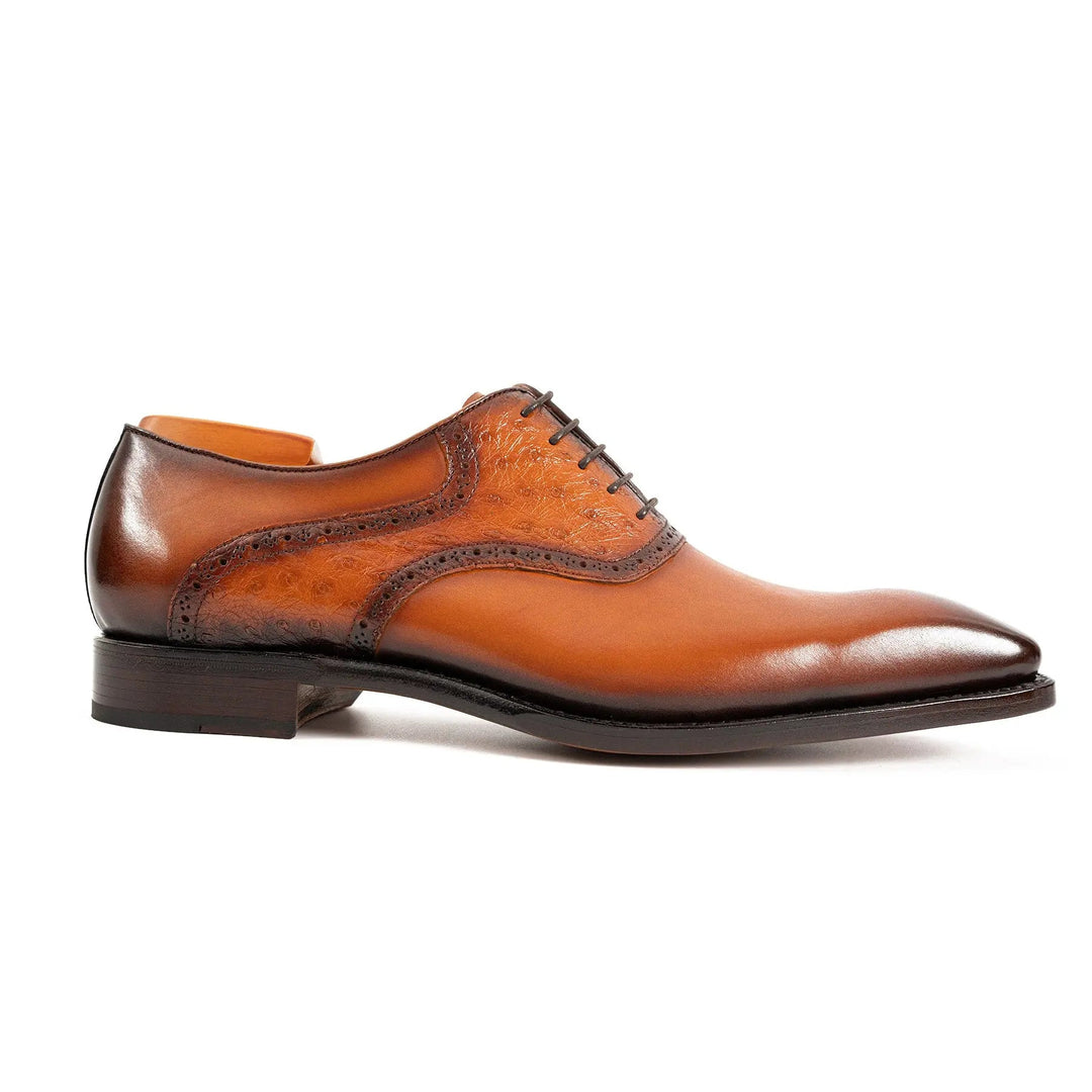 Goodyear Welted Oxford Shoes ostrich