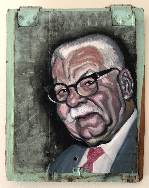 Grampa Motto Oil Portrait
