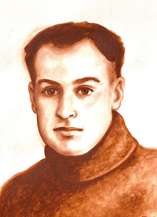 Grandfather Watercolor Portrait