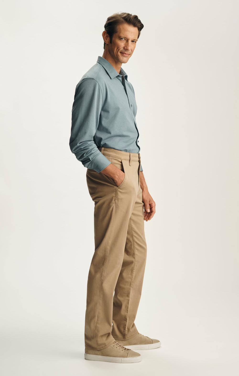 Charisma relaxed straight chino, front view