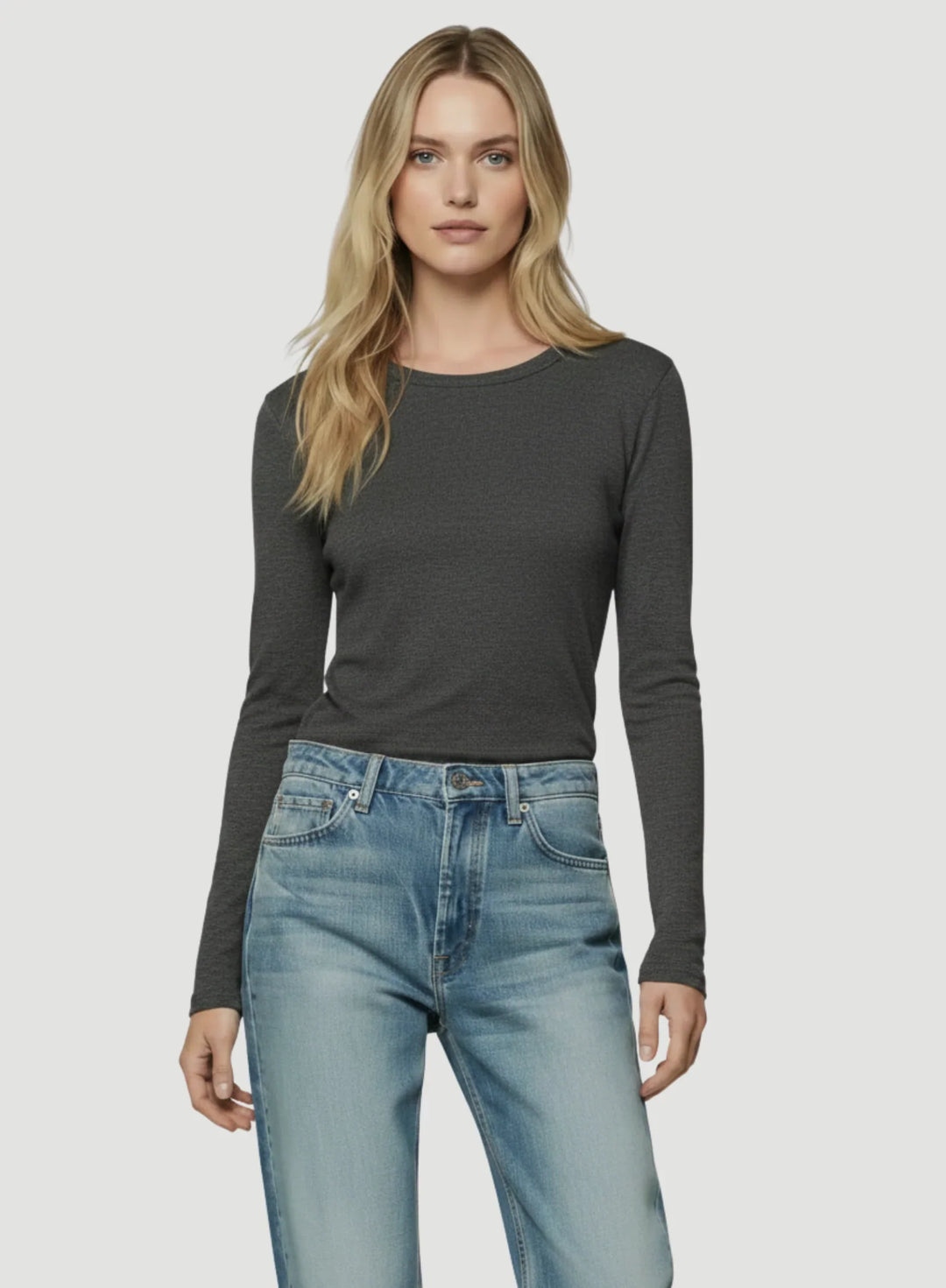 Soft Touch Long Sleeve Crewneck T-Shirt